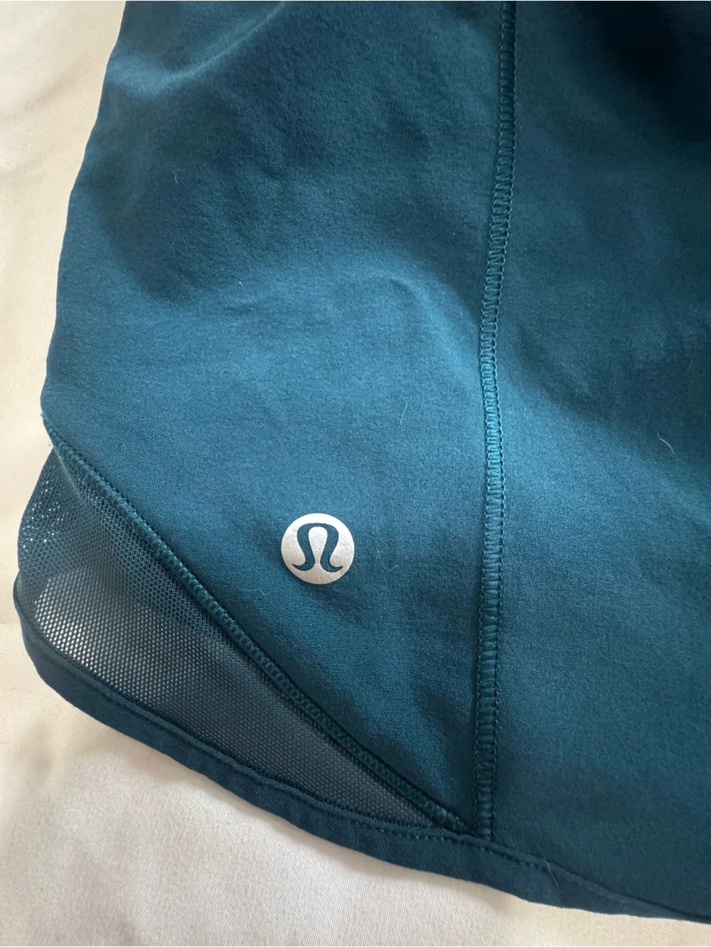 lululemon athletica Deep Teal Run Shorts